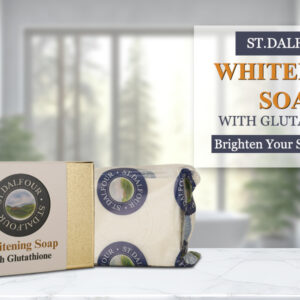 glutathione whitening soap for bright & even skin tone