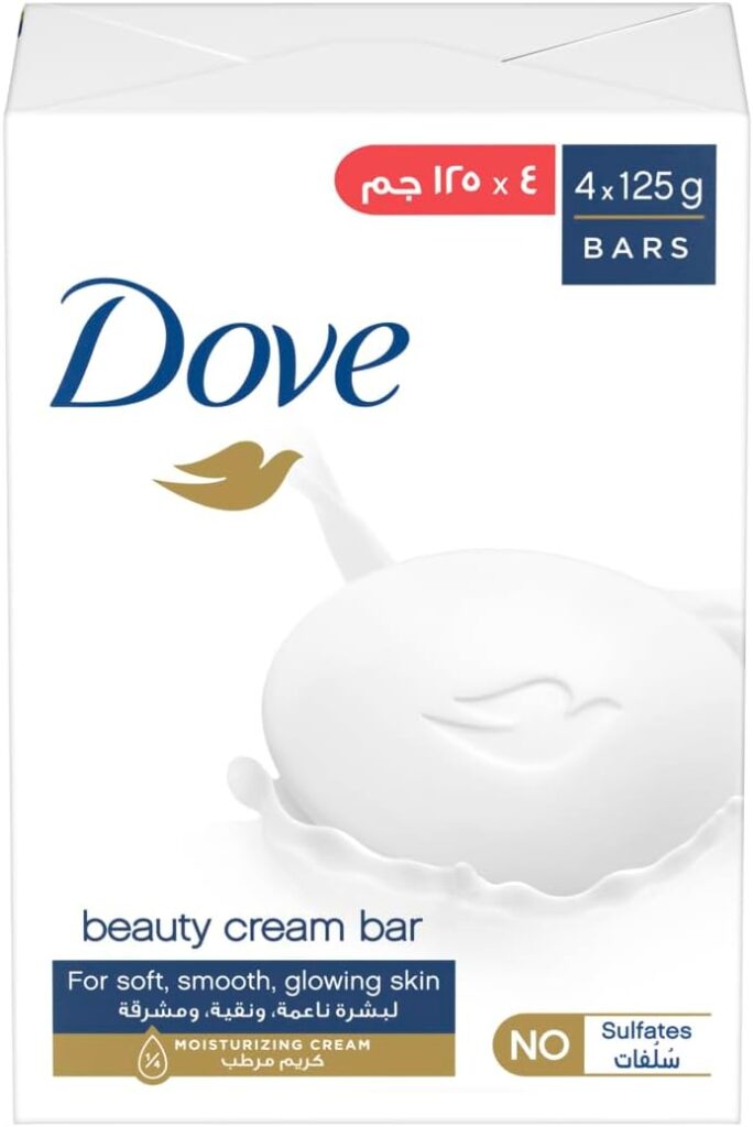 dove moisturising soap bar