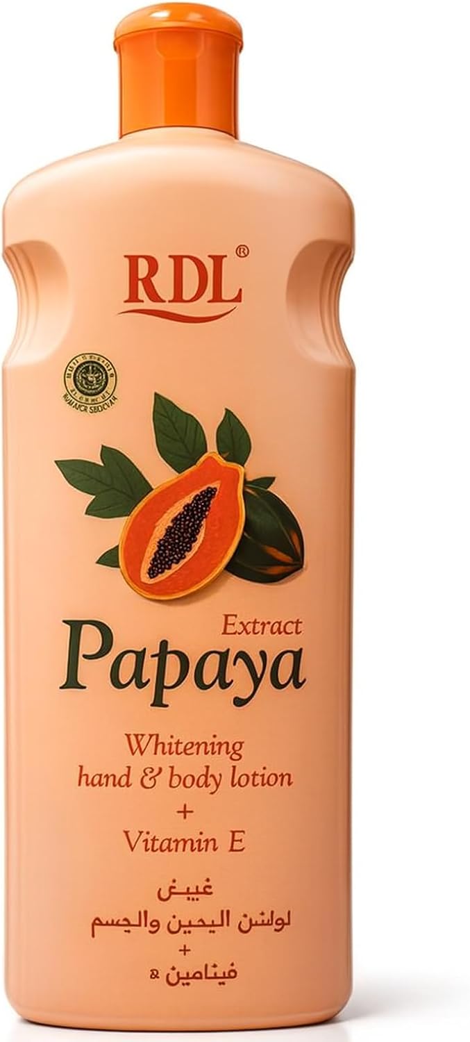 rdl body lotion papaya extract whitening hand & body 600ml rdl body lotion papaya extract whitening hand & body 600ml