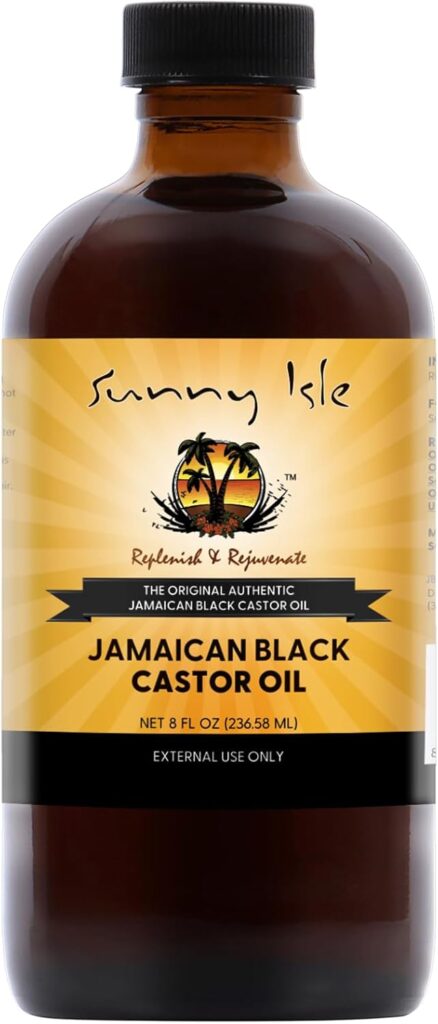 sunny isle jamaican black castor oil, natural moisturizer for hair, scalp and skin