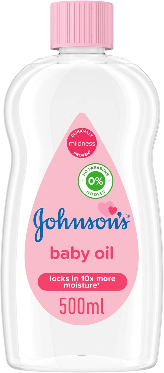 johnson's baby pure & gentle 500ml moisturising oil, ideal for massaging, free from dyes johnson's baby pure & gentle 500ml moisturising oil, ideal for massaging, free from dyes