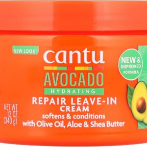 cantu avocado hydrating repair leave in cream 340g