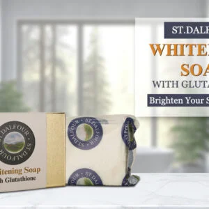 glutathione whitening soap for bright & even skin tone