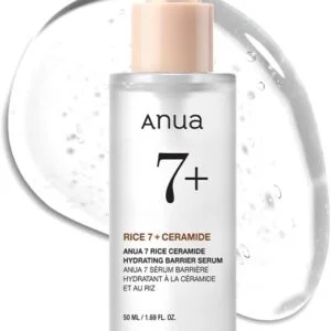 anua rice ceramide 7 hydrating barrier serum, brightening, hydrating serum for face, rice,