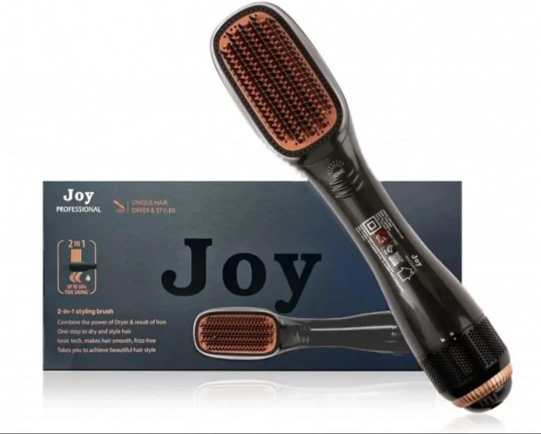 joy professional 2 in 1 hot air styling comb, electric hair styling brush, air styling & drying system,