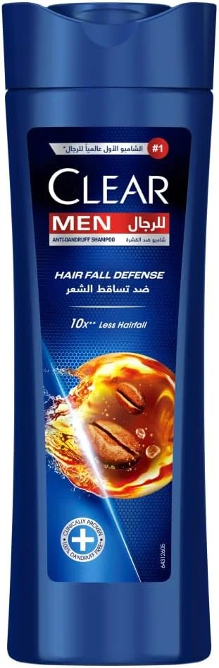 clear shampoo for men, anti dandruff shampoo, hairfall defense