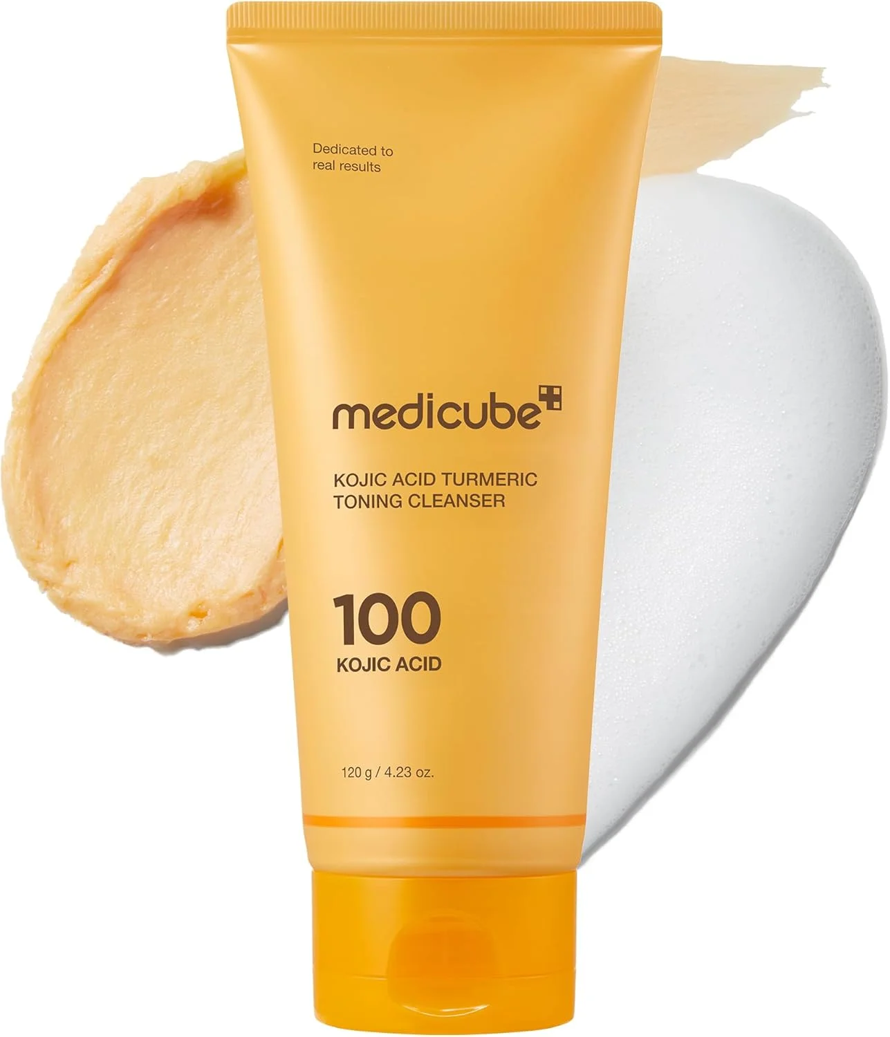 medicube facial cleanser kojic acid turmeric whip cleanser | cleansing foam for brightening, balancing