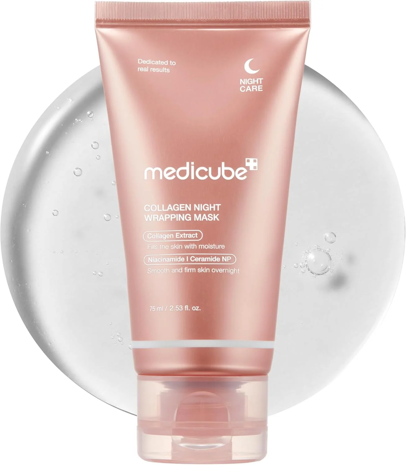 medicube collagen wrapping mask | overnight peel off facial mask | elasticity & hydration care,