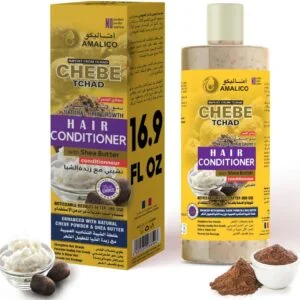 amalico african chebe powder conditioner for hair growth with shea butter