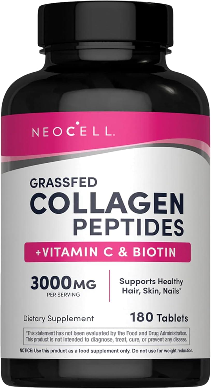 neocell super collagen, vitamin c + biotin 180 tablets